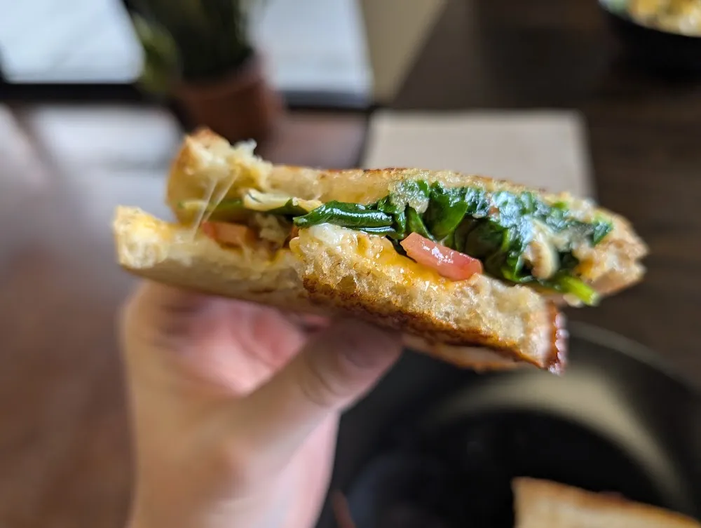 Grilled Cheese & Artichoke Sourdough Sandwich